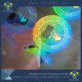 Custom colorful holographic wash aluminum scratch off label adhesive 3D hologram sticker